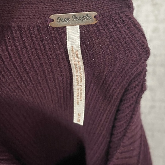 Free People Purple Cowl Neck Sweater - Picture 7 of 7